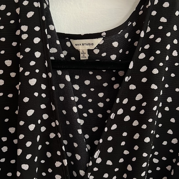 Max Studio Ruffle Crepe High/Low
Wrap DRESS - Picture 4 of 6